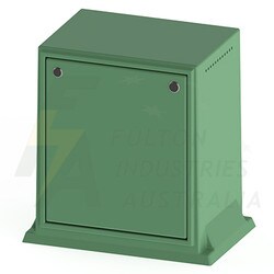 fibreglass green electrical pillar
